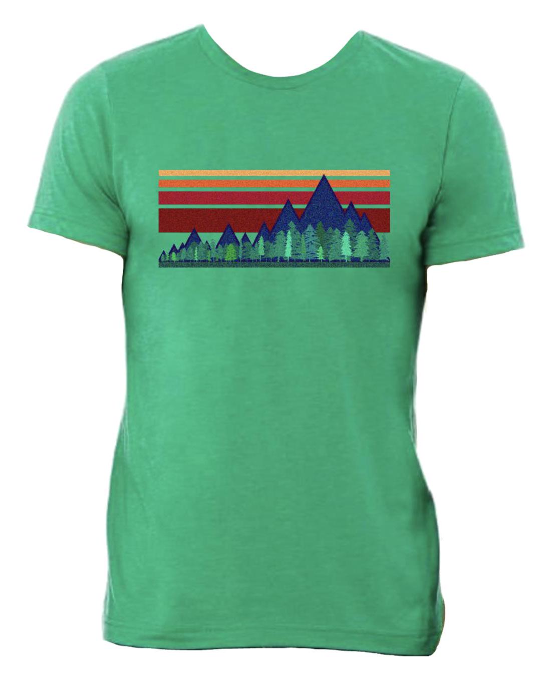 Retro Mountain Landscape Shirt