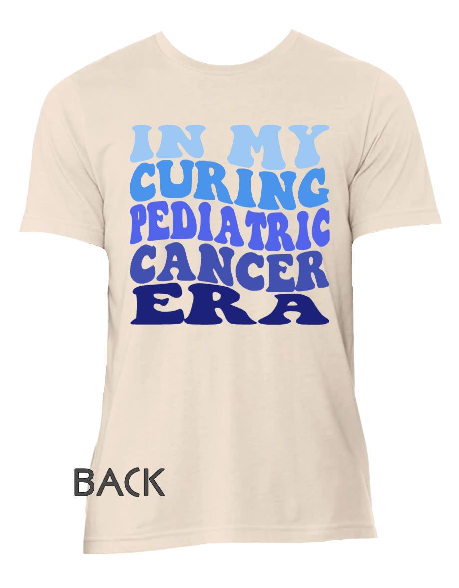 In My Curing Pediatric Cancer Era Shirt, Hemonc Nurse Tee