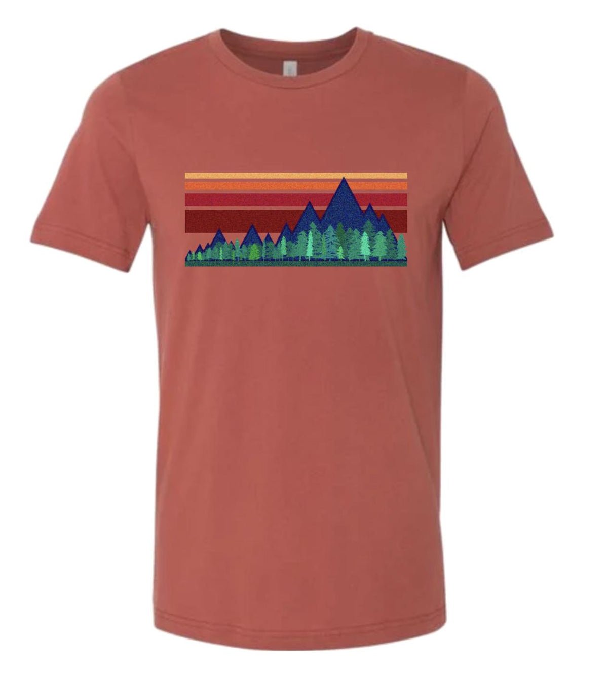 Retro Mountain Landscape Shirt