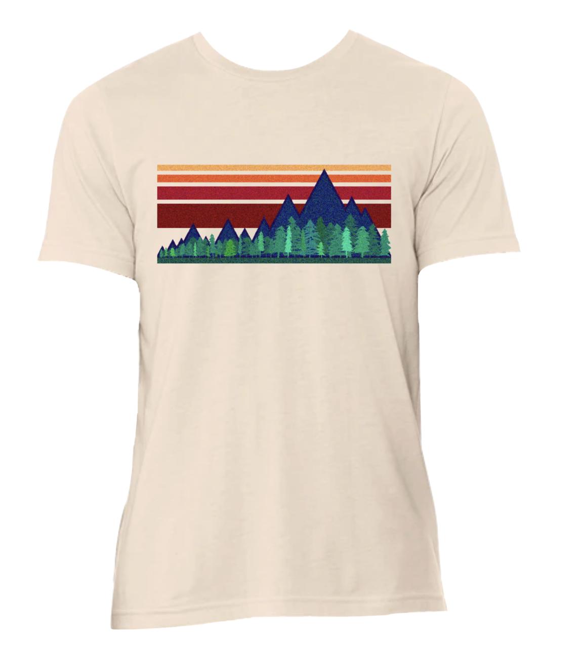 Retro Mountain Landscape Shirt