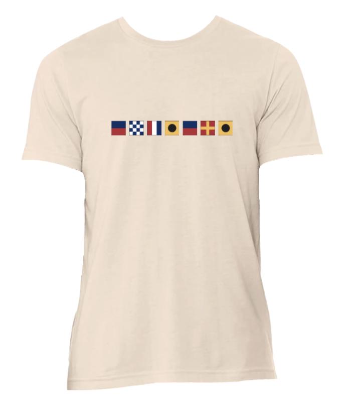 Personalized Youth Nautical Flag Name Tee, Flag Shirt, Ocean, Sea, Lake, Maritime