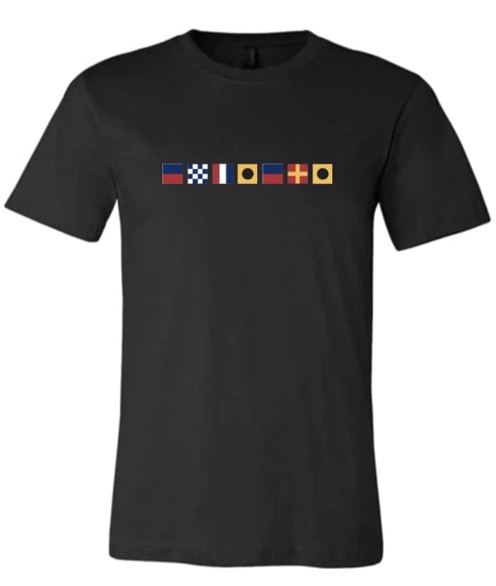 Personalized Nautical Flag Name Tee, Flag Shirt, Ocean, Sea, Lake, Maritime