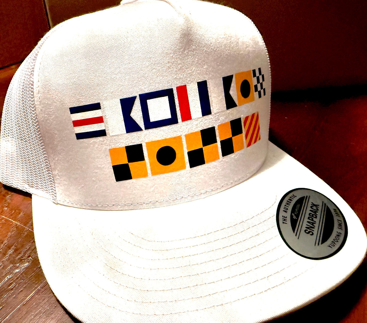 Personalized Nautical Flag Name, Ocean, Sea, Lake, Maritime Hat
