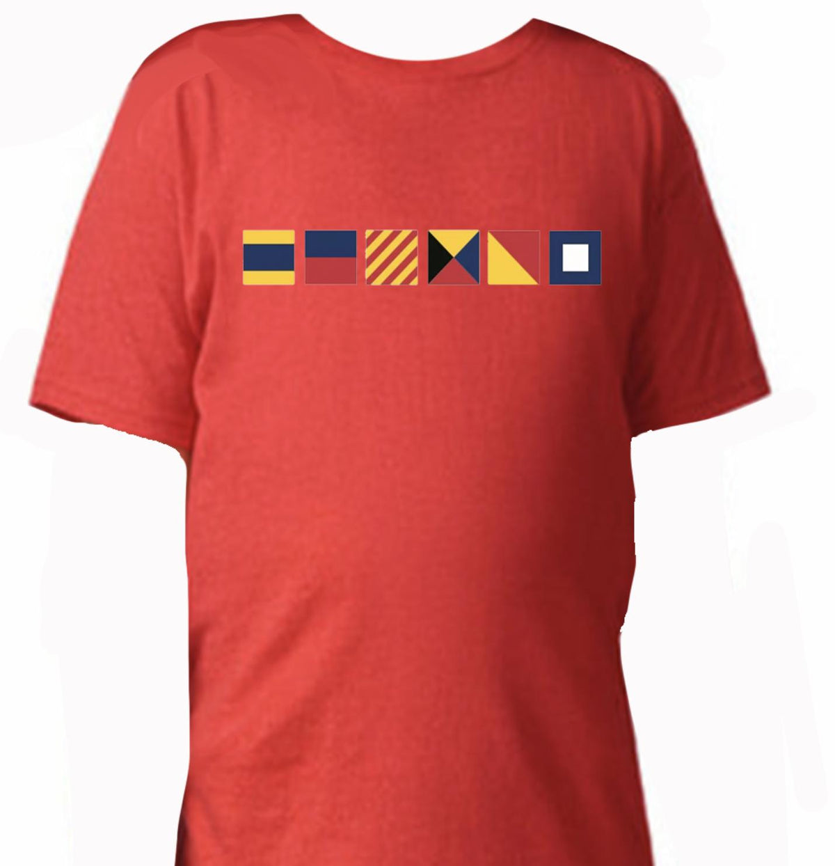 Personalized Youth Nautical Flag Name Tee, Flag Shirt, Ocean, Sea, Lake, Maritime