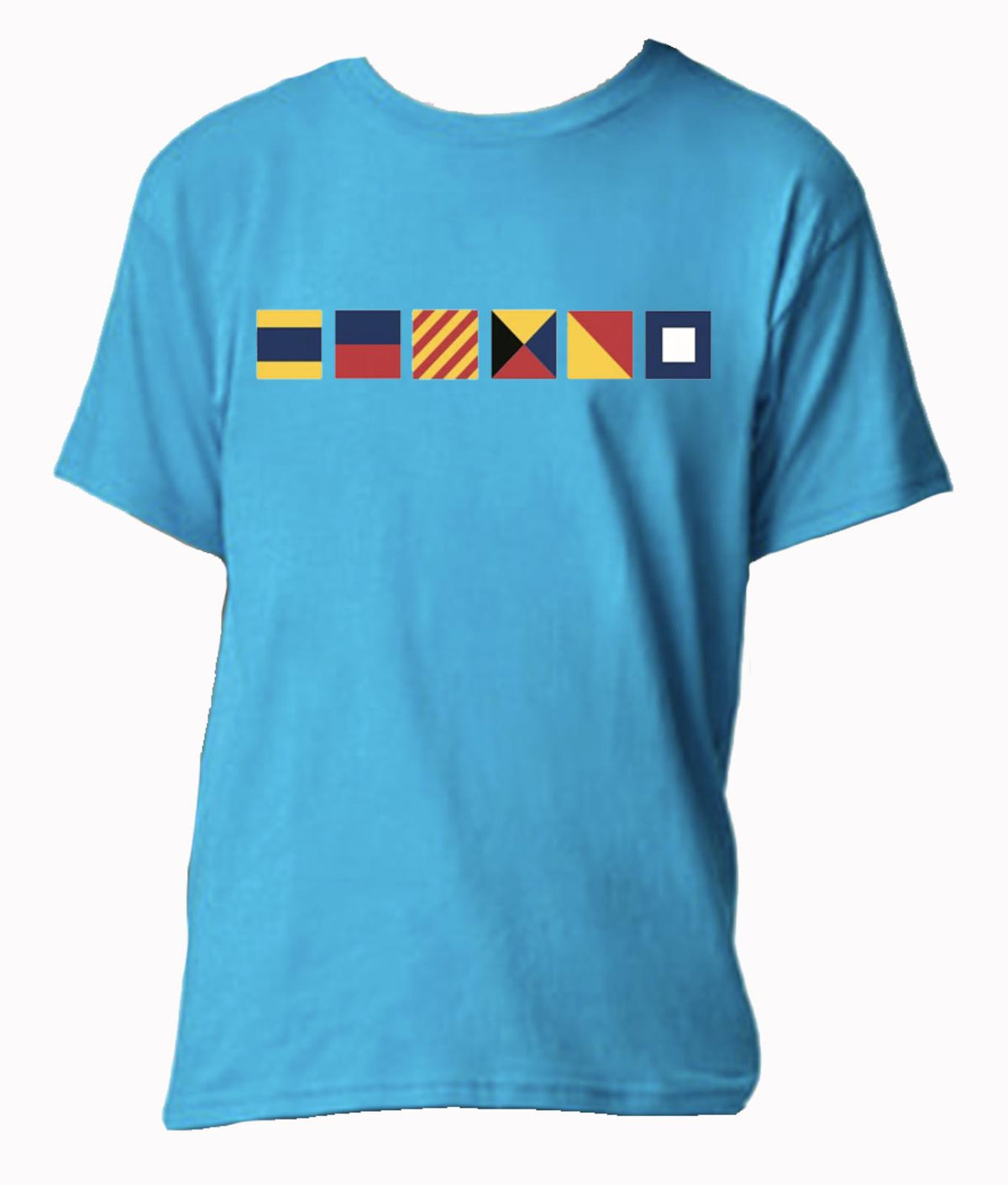 Personalized Youth Nautical Flag Name Tee, Flag Shirt, Ocean, Sea, Lake, Maritime