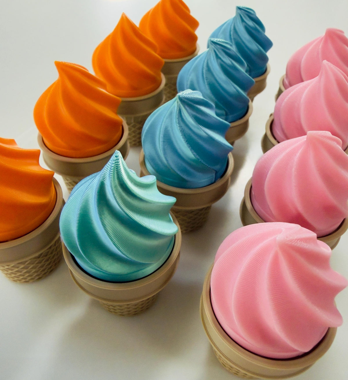 Ice Cream Clicker Fidget Toy Keychain